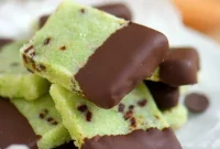 Chocolate Enrobed Mint Shortbread