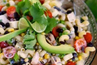 Southwestern Fiesta Pasta Salad with Creamy Cilantro-Lime