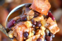 Hearty Slow Cooker Kielbasa and BBQ Beans