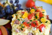 Morning-Ready Slow Cooker Ham and Cheese Casserole