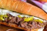 Fall-Apart Tender Slow Cooker Italian Beef Sandwiches