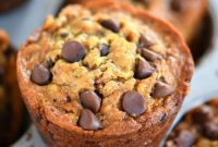 Ultimate Jumbo Banana Muffins with Gooey Chocolate and Sticky Toffee