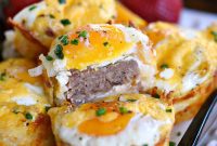 Savory Hash Brown Sausage and Egg Bites
