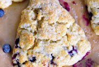 Zesty Lemon Blueberry Scones