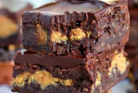 Decadent Peanut Butter Swirl Brownies