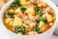 Cozy Comfort Sausage Kale Soup
