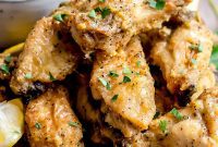 Crispy Lemon Pepper Wings Baked or Air Fried