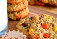 Freeze-Ahead Reese’s Peanut Butter Oatmeal Cookies