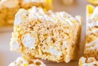 Zesty Lemon Krispie Squares