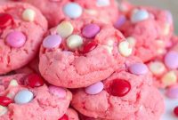 Dreamy Strawberry Cake Mix Cookies
