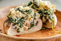 Silky Stuffed Mushrooms with Herbs and Garlic