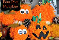 Cute Pom Pom Pumpkins: A Kids Halloween Craft