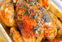 Aromatic Garlic Herb Roast Chicken