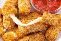 Golden & Gooey Air Fryer Mozzarella Sticks