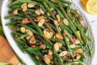 Toasted Almond Green Beans