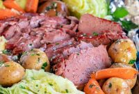 Tender Slow Cooker Corned Beef and Cabbage
