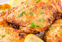 Golden Crispy Air Fryer Chicken Thighs