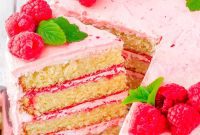 Vanilla Bean Raspberry Bliss Cake