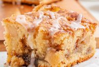 Spiced Apple Streusel Cake
