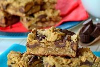 Reese’s Peanut Butter Oatmeal Cookie Bars