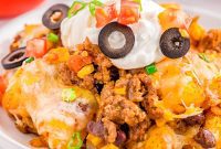 Loaded Fiesta Tater Tot Casserole