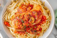Rustic Slow Cooker Chicken Cacciatore