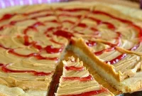 Sweet & Sticky PB&J Cookie Pizza