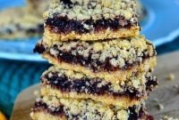 Jammy Blackberry Oat Bars