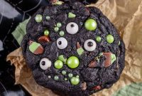 Spooky Mint Chocolate Chip Monster Cookies