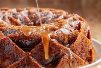 Autumn Spiced Caramel Apple Bundt