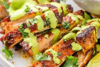 Roasted Peruvian Chicken with Creamy Aji Verde
