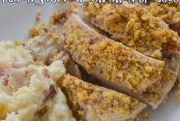 Pecan-Crusted Chicken Breasts Stuffed with Bleu Cheese and Bacon