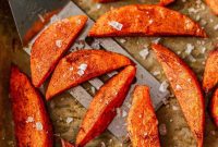 Golden Baked Sweet Potato Wedges