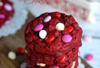 Decadent Red Velvet White Chocolate Cookies
