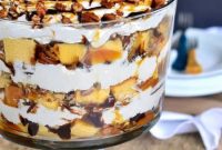 Decadent Turtle Cheesecake Trifle
