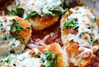 Quick Skillet Parmesan Chicken and Spinach