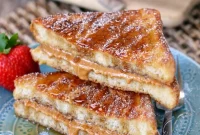 Decadent Peanut Butter Stuffed French Toast