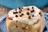 Smores Cinnamon Swirls with Cloud-Like Marshmallow Glaze
