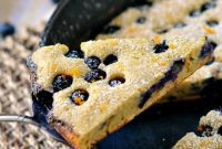 Golden Blueberry Skillet Pancake