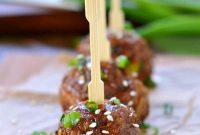 Sticky Teriyaki Meatball Bites