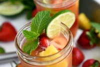 Pineapple Strawberry Bliss Mojito