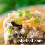 A square image of Mexican Chicken and Rice Casserole, ideal for sharing on social media platforms.