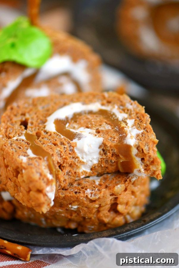 These Caramel Pumpkin Spice Rice Krispies Treats Pinwheels are not only delicious but also incredibly fun to make and decorate, especially for autumn events.