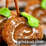 Caramel Pumpkin Spice Rice Krispies Treats Pinwheels