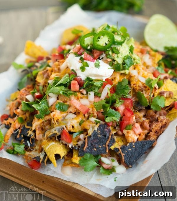 Chicken nachos supreme, a fun and easy recipe from the cookbook