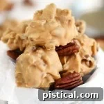 Finished Buttermilk Pecan Pralines on a baking sheet, showcasing their golden color and inviting texture.