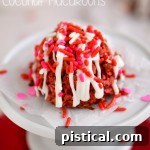 Red Velvet Coconut Macaroons