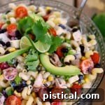 Creamy Cilantro Lime Southwestern Pasta Salad