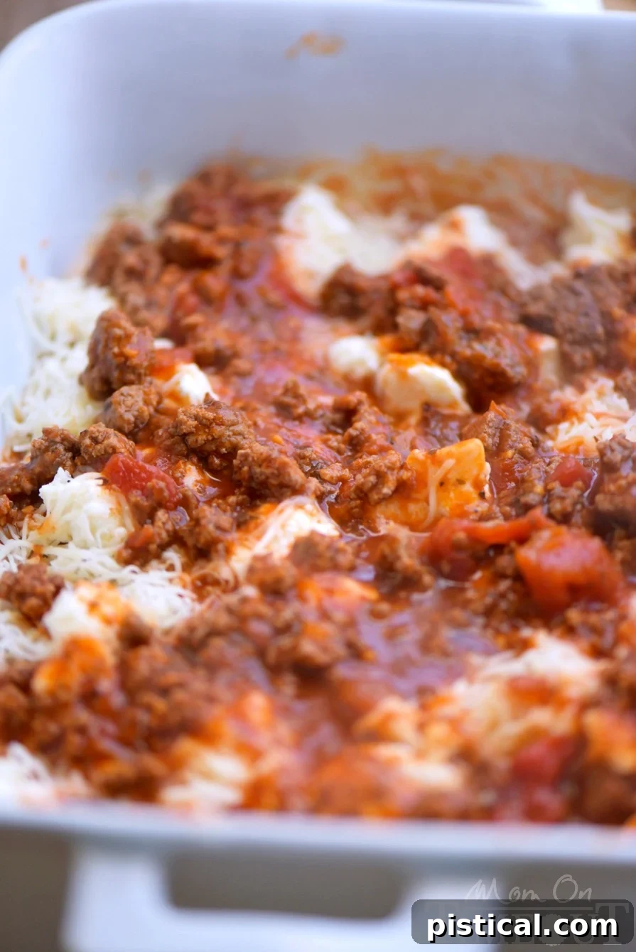 lazy-day-lasagna-meat-sauce