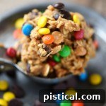 Monster Peanut Butter Oatmeal Cookies with various mix-ins